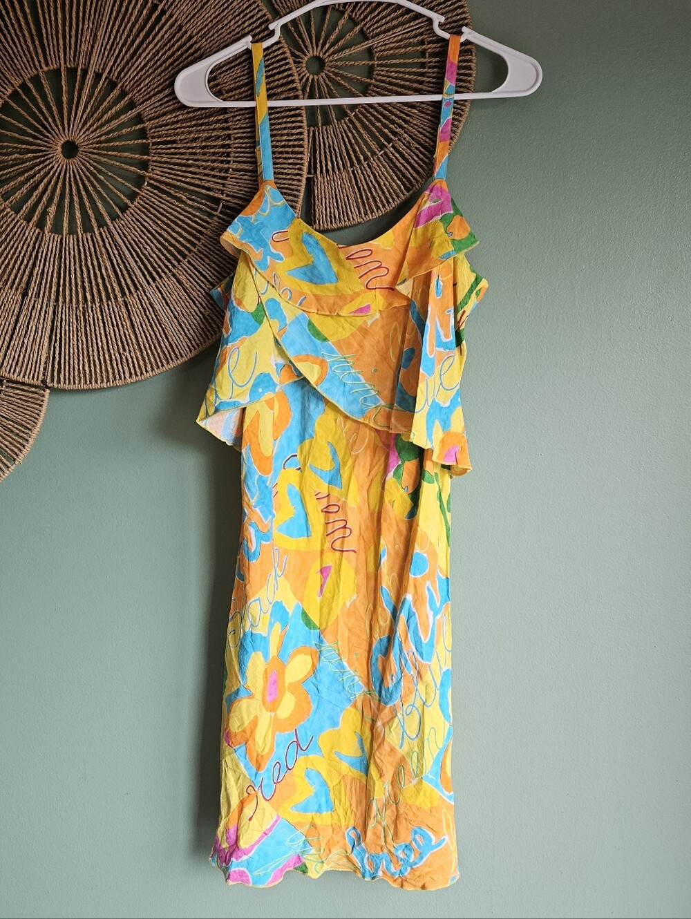 Jam's World Vintage Layered Hawaiian Mini Dress